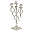 Clayre & Eef Candle holder 28x12x42 cm White Metal
