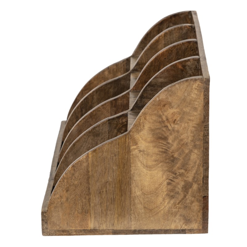 Clayre & Eef Briefhalter 40x22x23 cm Braun Holz