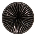 Clayre & Eef Poignée de porte Ø 4 cm Noir Céramique