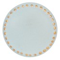 Clayre & Eef Pomello Ø 4 cm Blu Color oro Ceramica