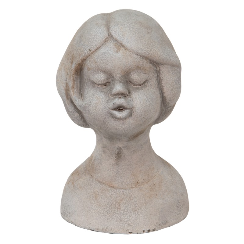 Clayre & Eef Bust Girl 11x10x18 cm Beige Stone