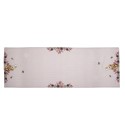 Clayre & Eef Tafelloper  50x140 cm Beige Roze Katoen Rechthoek Konijn Bloemen