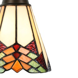 LumiLamp Pendant Lamp Tiffany 5LL-5965 Ø 15*119 Beige Green Glass No shape