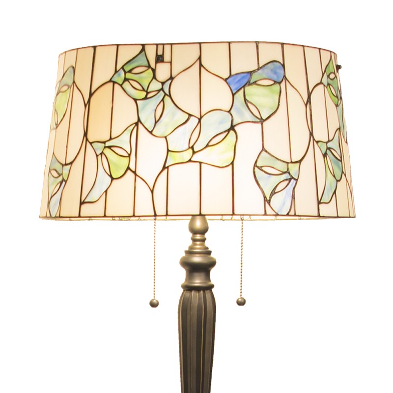 2LumiLamp Floor Lamp Tiffany 5LL-5944 Ø 45*153 cm Beige Green Glass