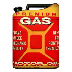Clayre & Eef Text Sign 35x49 cm Red Iron Garage