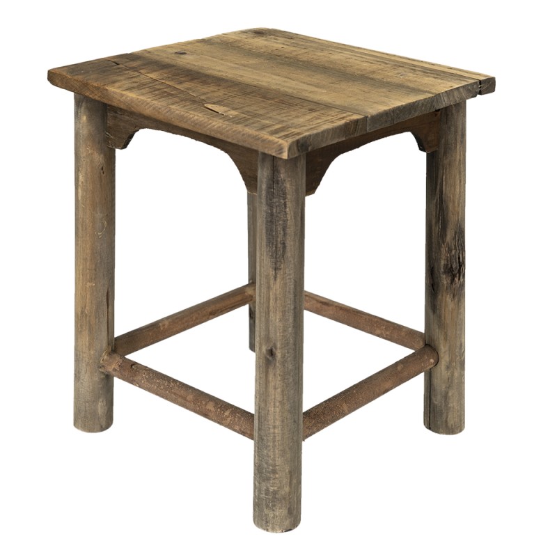 Clayre & Eef Plant Table 30x30x32 cm Brown Wood
