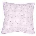 Clayre & Eef Cushion Cover 40x40 cm Purple White Cotton Square Lavender