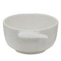 Clayre & Eef Decorative Bowl 150 ml White Ceramic Wings