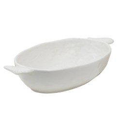 Clayre & Eef Servierplatte 500 ml Weiß Keramik Flügel
