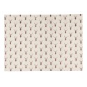 Clayre & Eef Placemats Set of 6 48x33 cm Beige Red Cotton Rectangle Deer