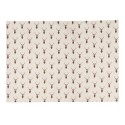 Clayre & Eef Placemats Set of 6 48x33 cm Beige Red Cotton Rectangle Deer