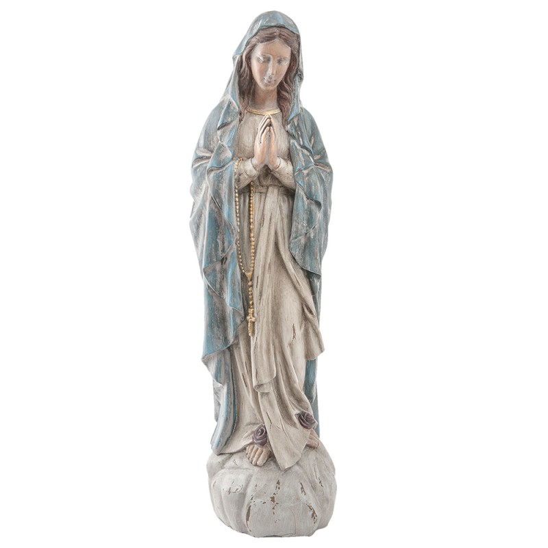 2Clayre & Eef Statue Maria 78 cm Beige Blue