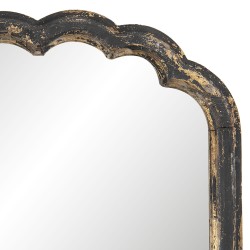 Clayre & Eef Mirror 66*51 cm Golden color Wood Glass
