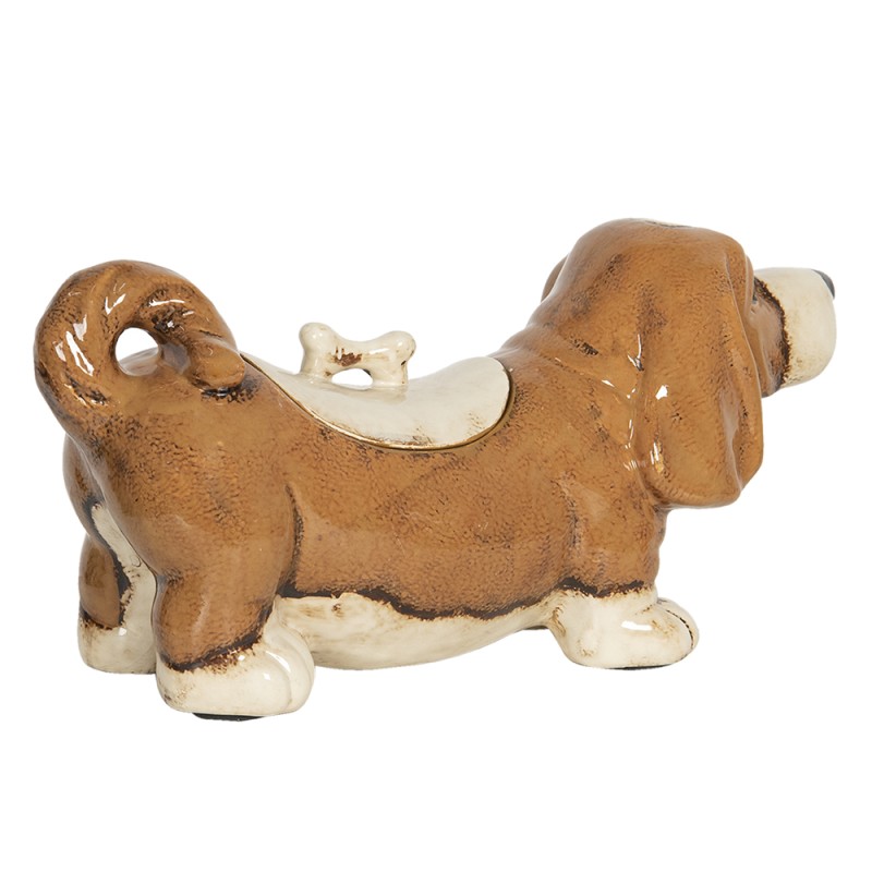 Clayre & Eef Figur Hund 37x14x18 cm Braun Keramik