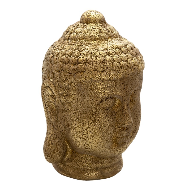Clayre & Eef Figurine Bouddha 23 cm Couleur or Céramique Rond