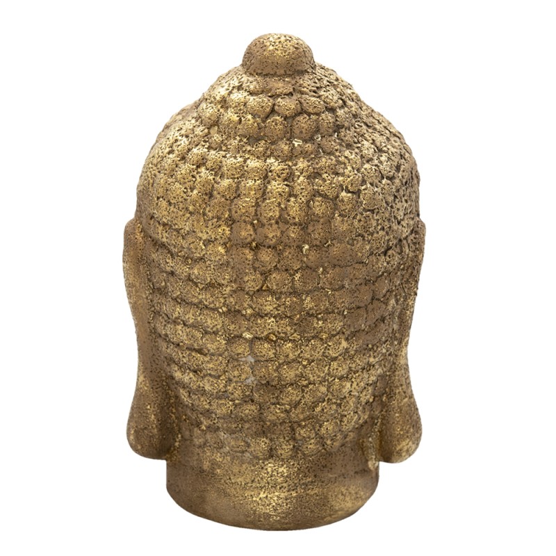 Clayre & Eef Statuetta Buddha 23 cm Color oro Ceramica Rotondo