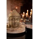 Clayre & Eef Statuetta Buddha 23 cm Color oro Ceramica Rotondo