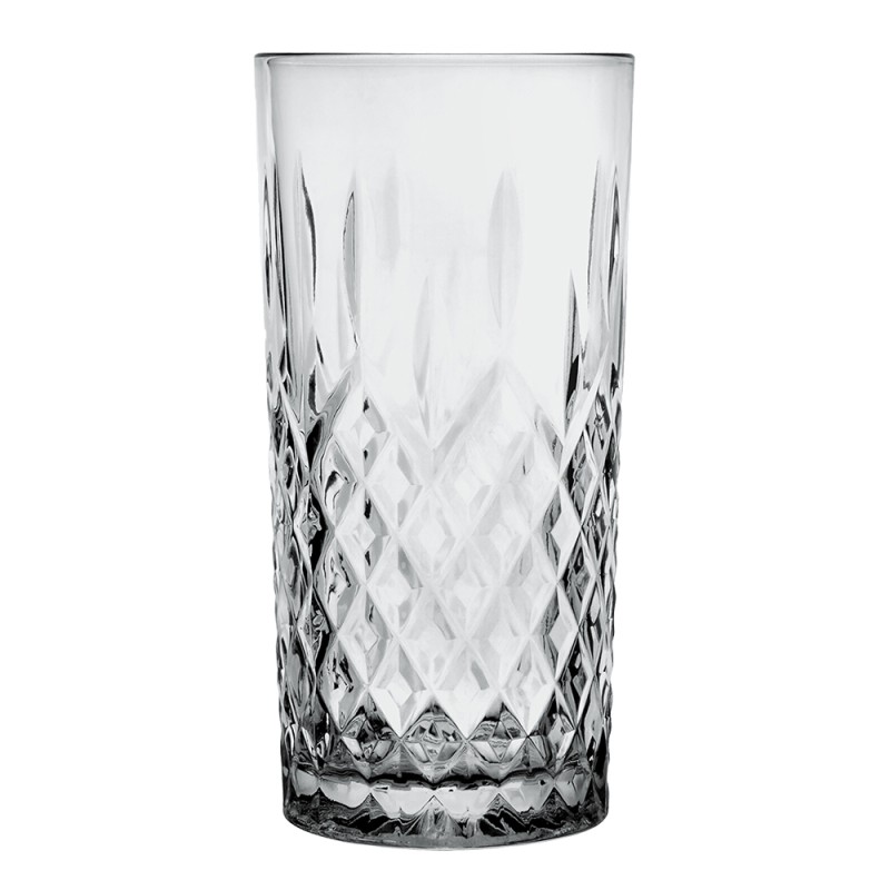 Clayre & Eef Wasserglas 300 ml Grau Glas