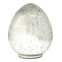 Clayre & Eef Figurine Egg Ø 15x20 cm Silver colored Glass