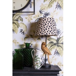 Clayre & Eef Mug 360 ml Blanc Vert Porcelaine Rond Oiseaux