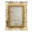 Clayre & Eef Photo Frame 10x15 cm Gold colored Plastic Rectangle