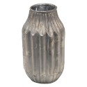 Clayre & Eef Vase 5x8x15 cm Grau Glas