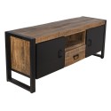 Clayre & Eef Meuble TV 140x40x55 cm Marron Bois