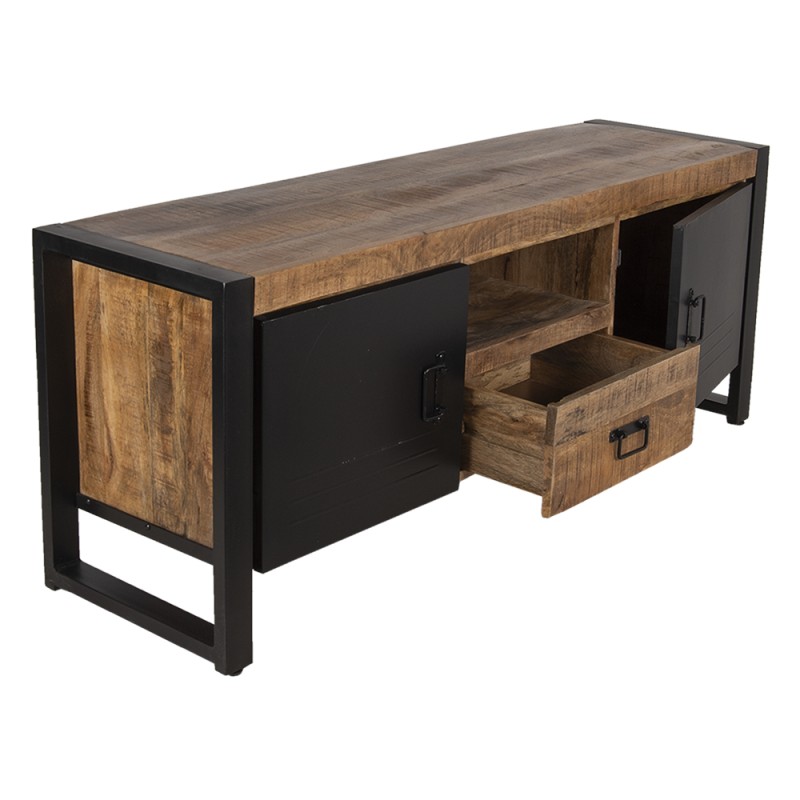 Clayre & Eef TV kast  140x40x55 cm Bruin Hout