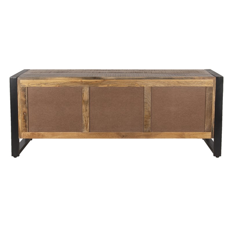 Clayre & Eef Meuble TV 140x40x55 cm Marron Bois