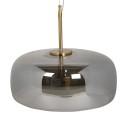 Clayre & Eef Pendant Lamp Ø 33x16/160 cm LED Grey Metal