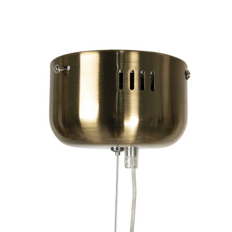 Clayre & Eef Hanglamp  Ø 33x16/160 cm LED Grijs Metaal