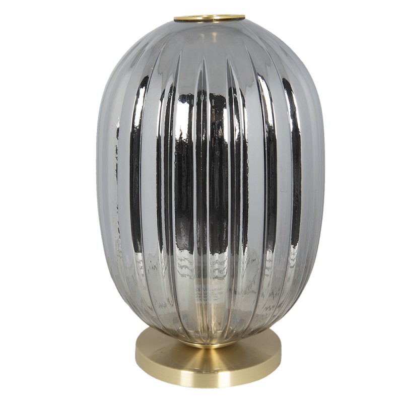 Clayre & Eef Table Lamp Ø 20x35 cm  Grey Metal