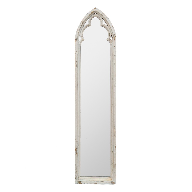 Clayre & Eef Mirror 28x120 cm White Wood