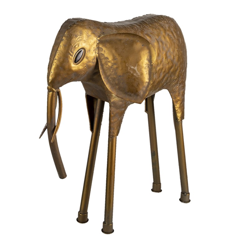 Clayre & Eef Figur Elefant 50x16x50 cm Kupferfarbig Metall