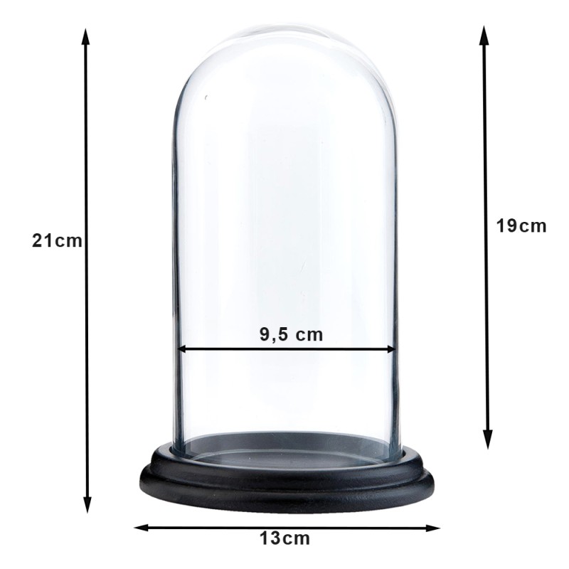 Clayre & Eef Cloche 21 cm Glass