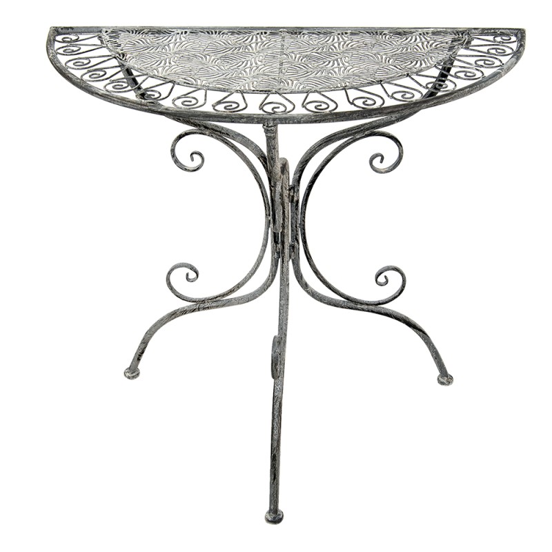 Clayre & Eef Table d'appoint 80x36x75 cm Gris Fer