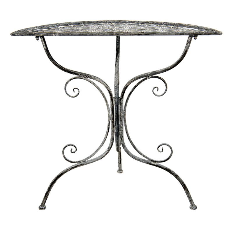 Clayre & Eef Table d'appoint 80x36x75 cm Gris Fer