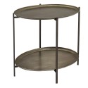 Clayre & Eef Table d'appoint 65x45x61 cm Marron Fer