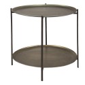 Clayre & Eef Table d'appoint 65x45x61 cm Marron Fer