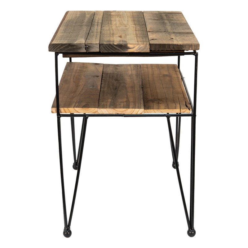 Clayre & Eef Side Table 38x26x36 cm Brown Wood
