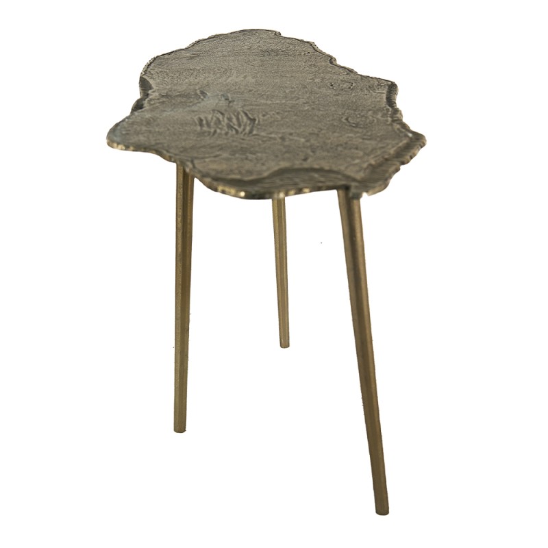 Clayre & Eef Table d'appoint 90x42x52 cm Couleur or Aluminium