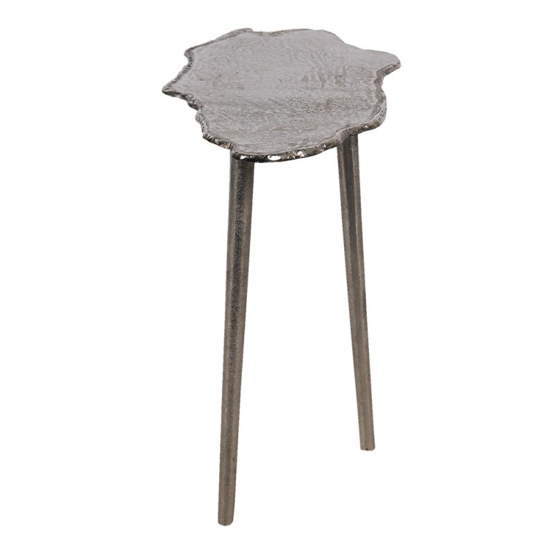Clayre & Eef Side Table 56x24x45 cm Grey Aluminium