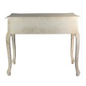 Clayre & Eef Table d'appoint 102x44x83 cm Blanc Bois Rectangle