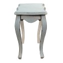 Clayre & Eef Side Table 52x35x58 cm White Wood Plastic