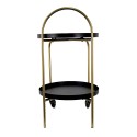 Clayre & Eef Kitchen Trolley on Wheels 48x38x67 cm Gold colored Iron