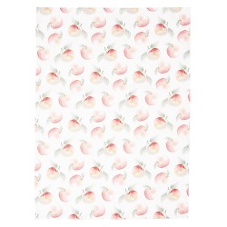Clayre & Eef Theedoek  50x70 cm Rood Wit Katoen Appel