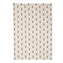 Clayre & Eef Theedoek  50x70 cm Beige Rood Katoen Rechthoek Hert