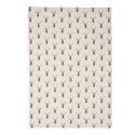 Clayre & Eef Tea Towel  50x70 cm Beige Red Cotton Rectangle Deer