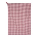 Clayre & Eef Torchon 50x70 cm Rouge Blanc Coton Rectangle Losange