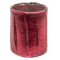 Clayre & Eef Tealight Holder Ø 9x11 cm Red Glass
